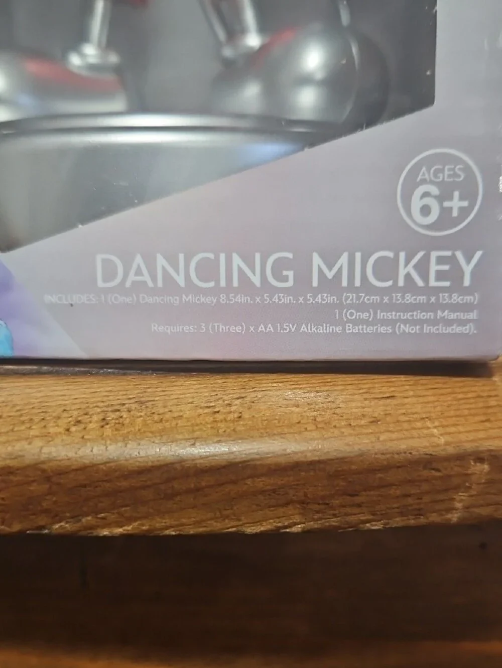 Disney Silver & Red Dancing Mickey Figurine